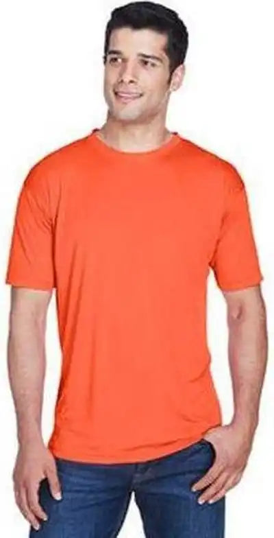 Ultraclub 8420 Men’s Cool &amp; Dry Sport Performance Interlockt Shirt Orange