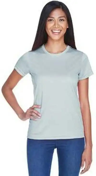 Ultraclub 8420l Ladies’ Cool & Dry Sport Performance Interlockt-shirt - Gray