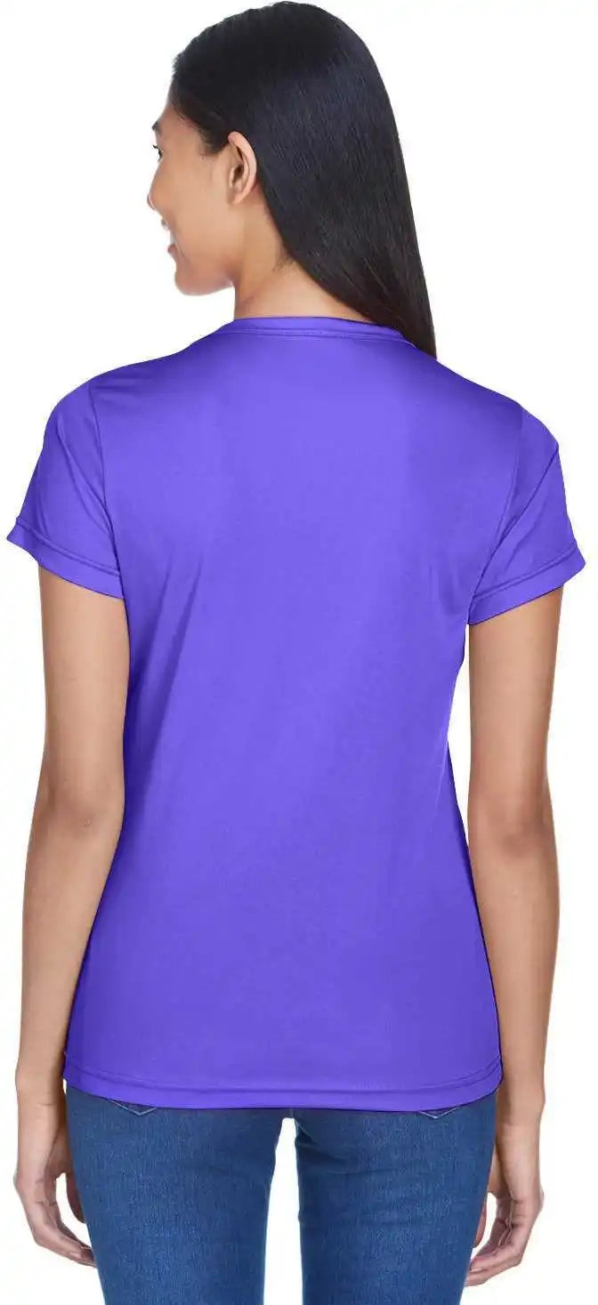 Ultraclub 8420l Ladies’ Cool &amp; Dry Sport Performance Interlockt-shirt - Purple