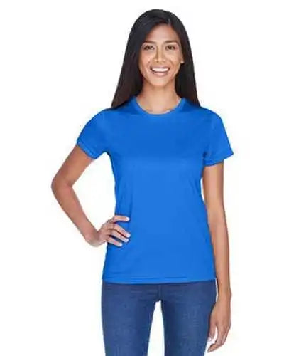 Ultraclub 8420l Ladies’ Cool & Dry Sport Performance Interlockt-shirt - Royal
