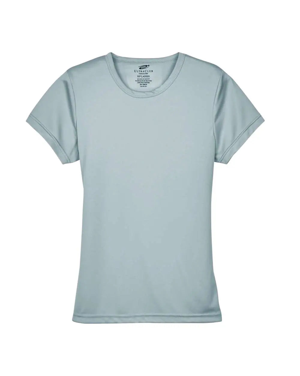 Ultraclub 8420l Women’s Cool & Dry Sport Performance Interlock T-shirt - Grey - Gray / Xs