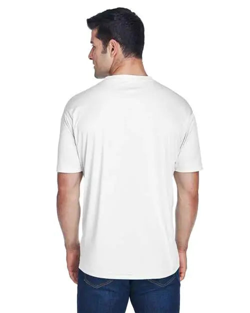 Ultraclub 8420u Men’s Cool & Dry Sport Performance Interlock T-shirt - 8420 - White