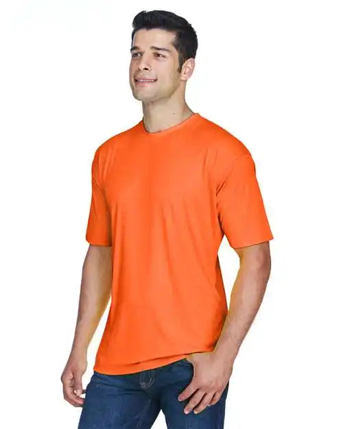 Ultraclub 8420u Men’s Cool &amp; Dry Sport Performance Interlock T-shirt - 8420 - Bright Orange