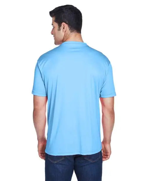 Ultraclub 8420u Men’s Cool & Dry Sport Performance Interlock T-shirt - 8420 - Columbia Blue
