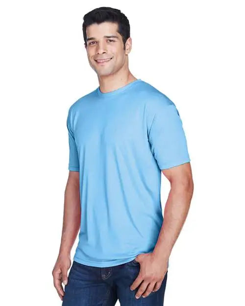 Ultraclub 8420u Men’s Cool & Dry Sport Performance Interlock T-shirt - 8420 - Columbia Blue