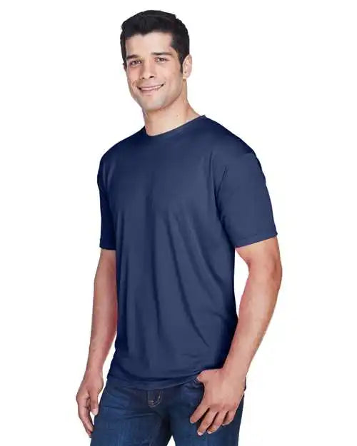 Ultraclub 8420u Men’s Cool &amp; Dry Sport Performance Interlock T-shirt - 8420 - Navy