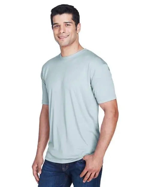 Ultraclub 8420u Men’s Cool & Dry Sport Performance Interlock T-shirt - 8420 - Gray