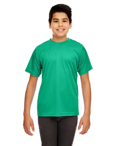 Ultraclub 8420y Youth Cool &amp; Dry Sport Performance Interlock T-shirt - Kelly - s
