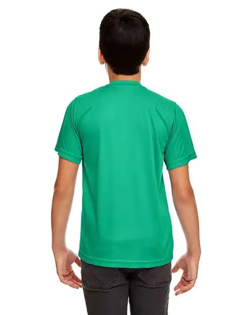 Ultraclub 8420y Youth Cool &amp; Dry Sport Performance Interlock T-shirt - Kelly