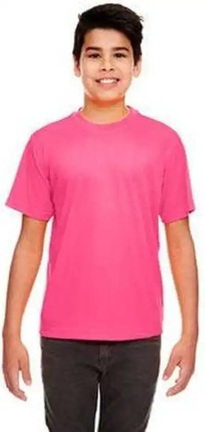 Ultraclub 8420y Youth Cool & Dry Sport Performance Interlockt Shirt Heliconia