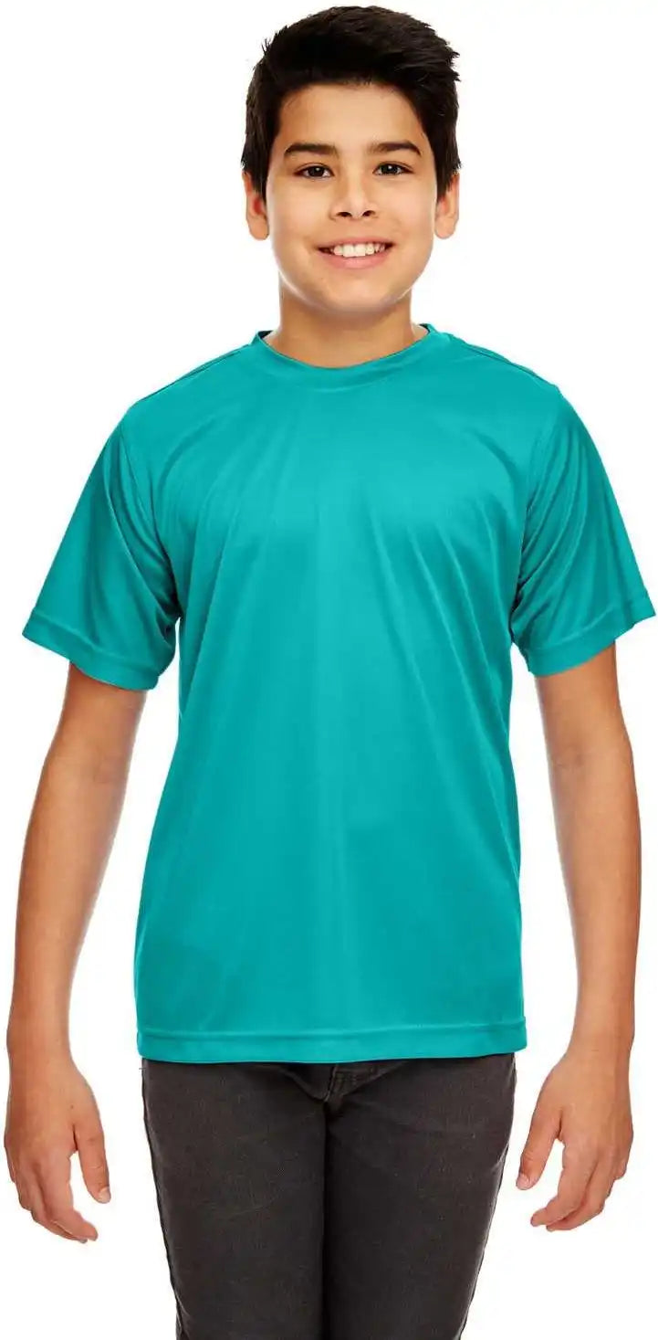 Ultraclub 8420y Youth Cool &amp; Dry Sport Performance Interlockt-shirt - Jade