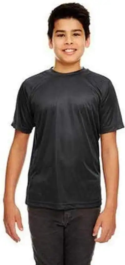 Ultraclub 8420y Youth Cool & Dry Sport Performance Interlockt Shirt Black