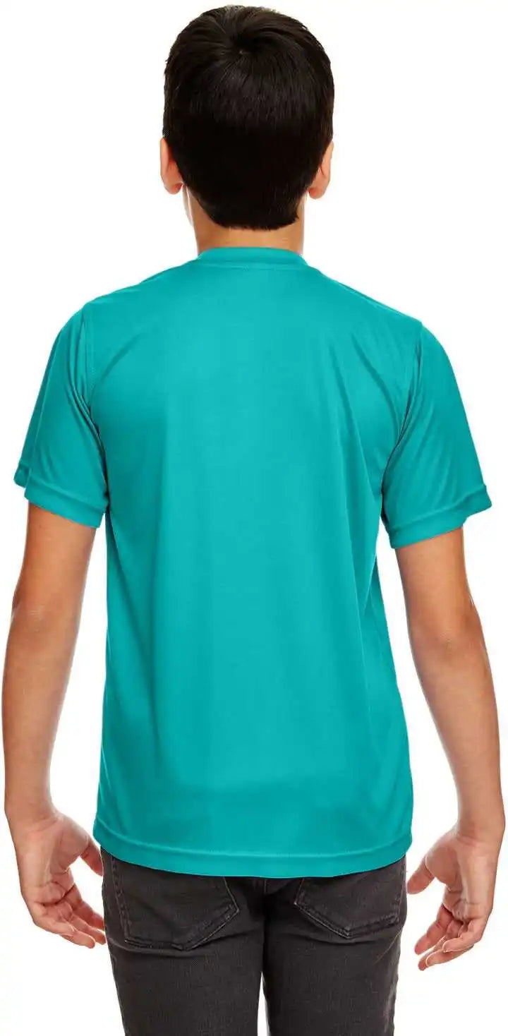 Ultraclub 8420y Youth Cool &amp; Dry Sport Performance Interlockt-shirt - Jade