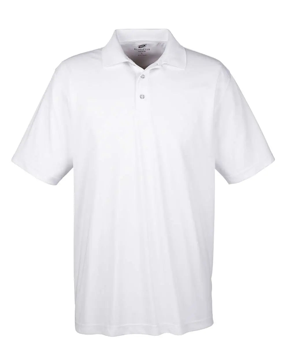 Ultraclub 8425 Men’s Cool & Dry Sport Performance Interlock Polo - White - s