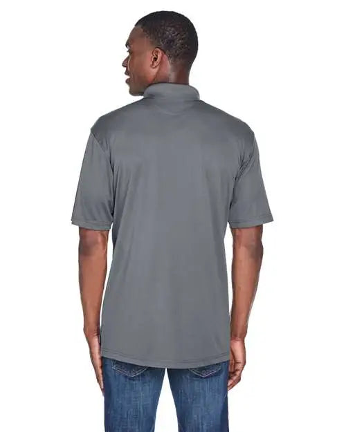 Ultraclub 8425 Men’s Cool & Dry Sport Performance Interlock Polo - Charcoal