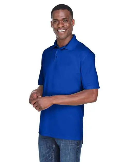 Ultraclub 8425 Men’s Cool & Dry Sport Performance Interlock Polo - Royal