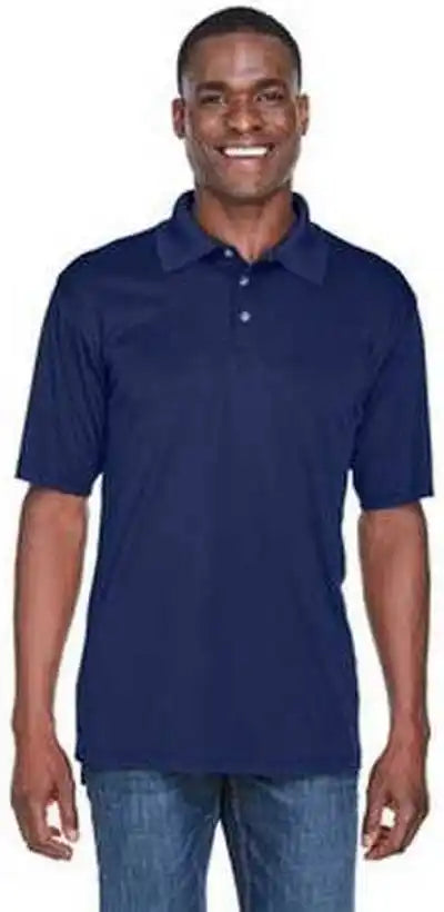 Ultraclub 8425 Men’s Cool & Dry Sport Performanceinterlock Polo Navy