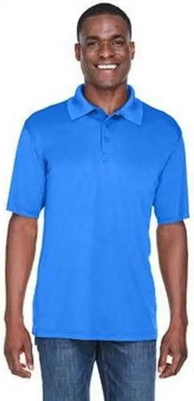 Ultraclub 8425 Men’s Cool &amp; Dry Sport Performanceinterlock Polo Royal