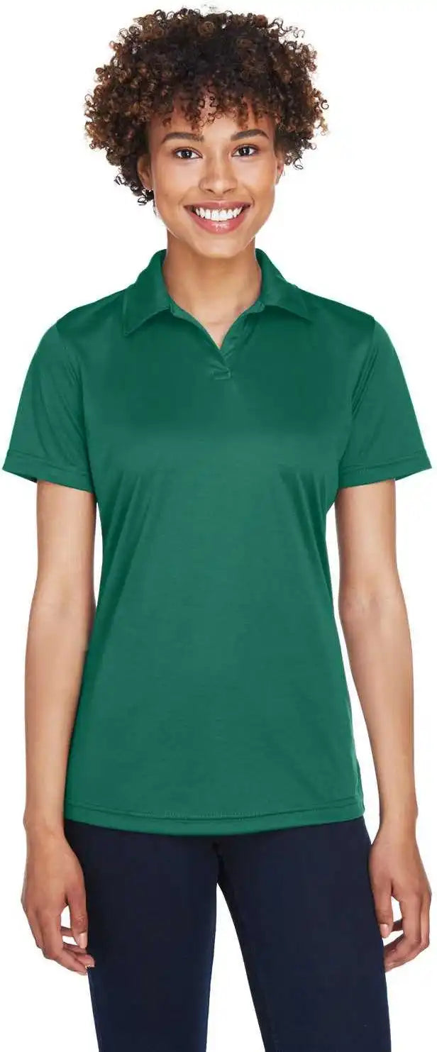Ultraclub 8425l Ladies’ Cool &amp; Dry Sport Performance Interlock Polo - Forest Green