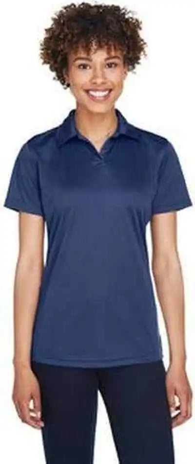Ultraclub 8425l Ladies’ Cool &amp; Dry Sport Performance Interlock Polo - Navy