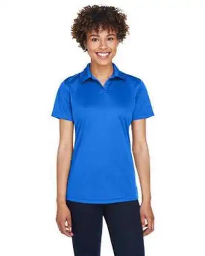 Ultraclub 8425l Ladies’ Cool &amp; Dry Sport Performance Interlock Polo Royal