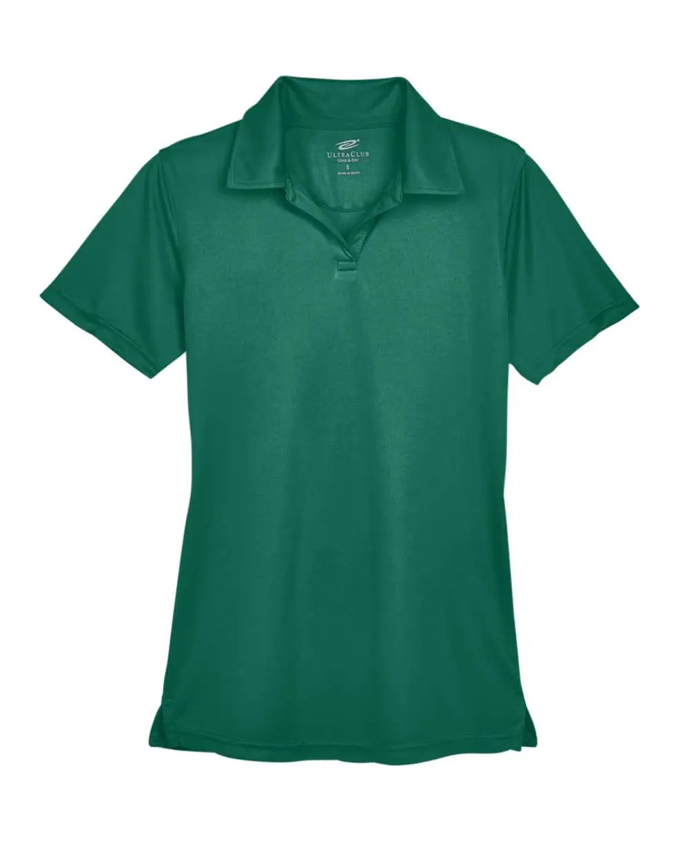 Ultraclub 8425l Women’s Cool & Dry Sport Performance Interlock Polo - Forest Green - Xs