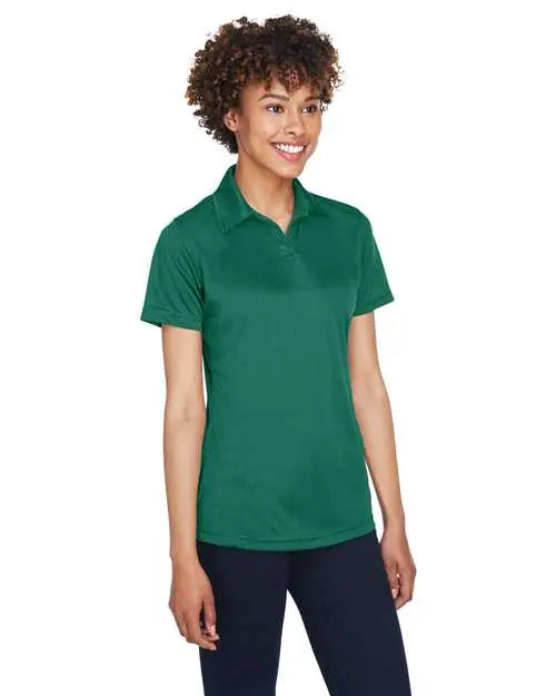 Ultraclub 8425l Women’s Cool & Dry Sport Performance Interlock Polo - Forest Green