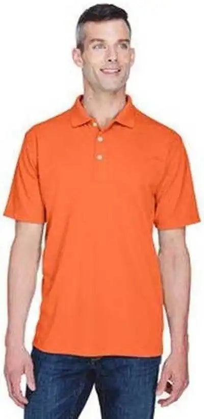 Ultraclub 8445 Men’s Cool &amp; Dry Stain-release Performance Polo - Orange