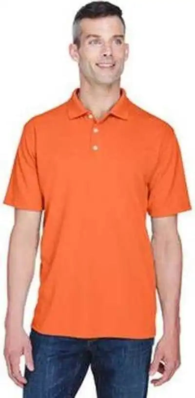 Ultraclub 8445 Men’s Cool &amp; Dry Stain-release Performance Polo - Orange