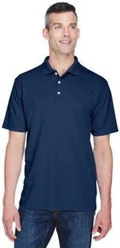 Ultraclub 8445 Men’s Cool &amp; Dry Stain Release Performance Polo Navy