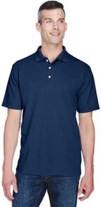 Ultraclub 8445 Men’s Cool &amp; Dry Stain Release Performance Polo Navy