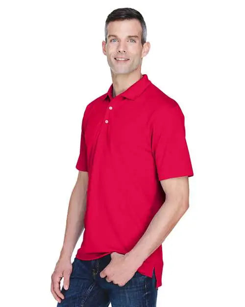 Ultraclub 8445 Men’s Cool & Dry Stain-release Performance Polo - Red