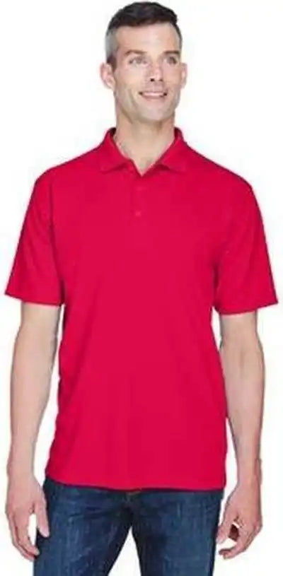 Ultraclub 8445 Men’s Cool & Dry Stain-release Performance Polo - Red