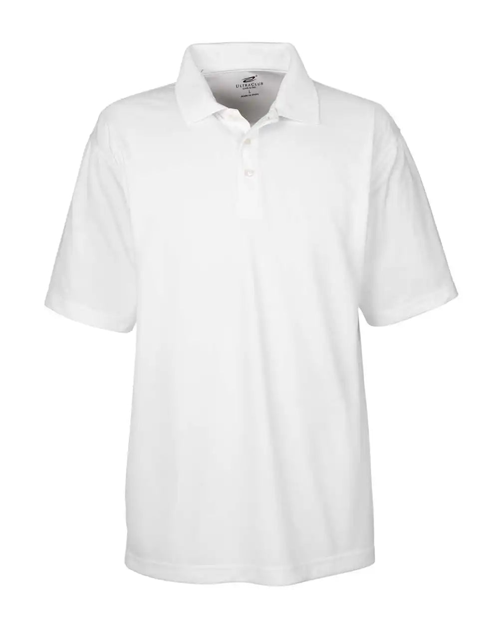 Ultraclub 8445 Men’s Cool & Dry Stain-release Performance Polo - White - m