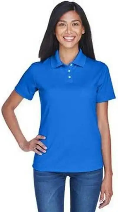 Ultraclub 8445l Ladies’ Cool &amp; Dry Stain-release Performance Polo - Royal