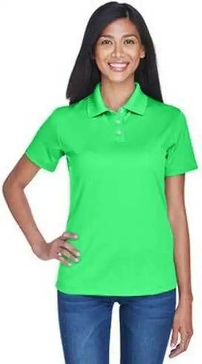 Ultraclub 8445l Ladies’ Cool &amp; Dry Stain-release Performance Polo - Green