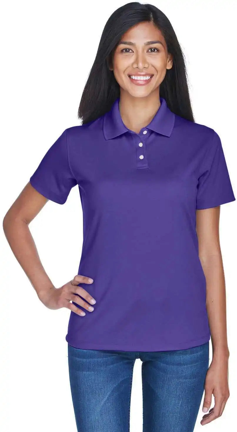 Ultraclub 8445l Ladies’ Cool &amp; Dry Stain Release Performance Polo Purple