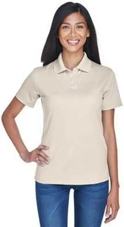 Ultraclub 8445l Ladies’ Cool &amp; Dry Stain Release Performance Polo Stone