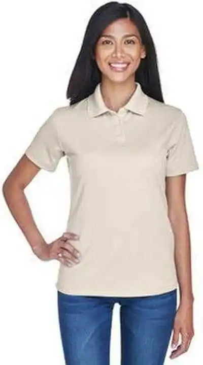 Ultraclub 8445l Ladies’ Cool &amp; Dry Stain Release Performance Polo Stone