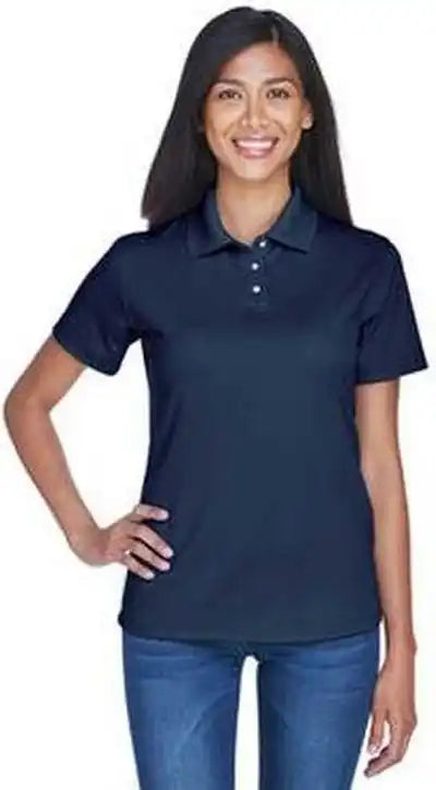 Ultraclub 8445l Ladies’ Cool &amp; Dry Stain Release Performance Polo Navy