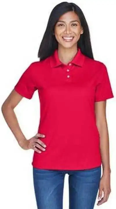 Ultraclub 8445l Ladies’ Cool & Dry Stain-release Performance Polo - Red