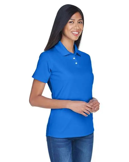 Ultraclub 8445l Women’s Cool & Dry Stain-release Performance Polo - Cobalt