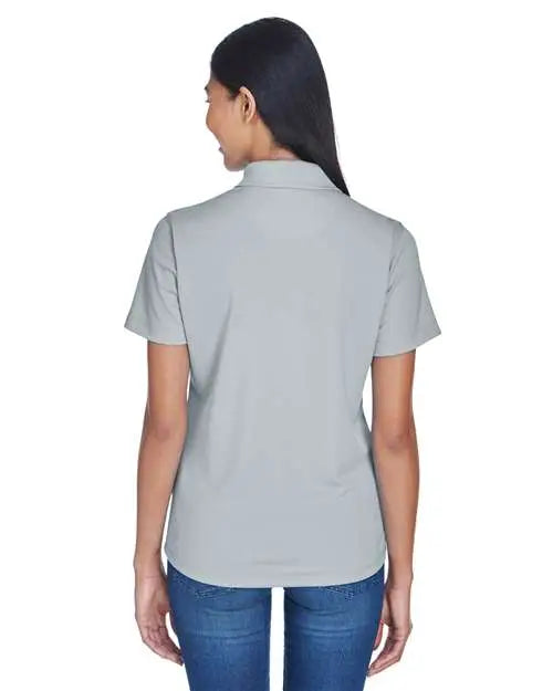 Ultraclub 8445l Women’s Cool & Dry Stain-release Performance Polo - Silver