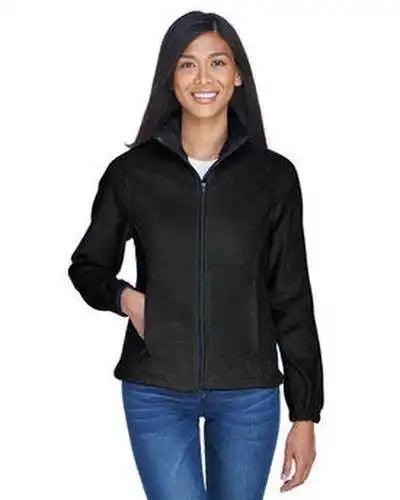 Ultraclub 8481 Ladies’ Iceberg Fleece Full-zip Jacket - Black