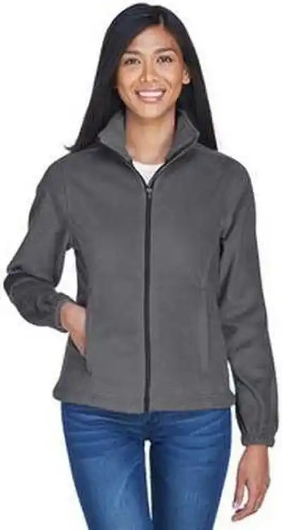 Ultraclub 8481 Ladies’ Iceberg Fleece Full-zip Jacket - Charcoal