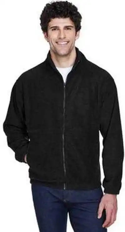 Ultraclub 8485 Men’s Iceberg Fleece Full Zip Jacket Black