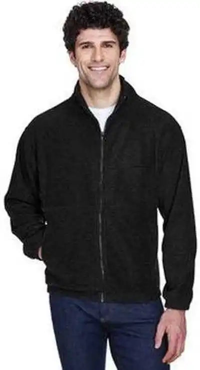 Ultraclub 8485 Men’s Iceberg Fleece Full Zip Jacket Black
