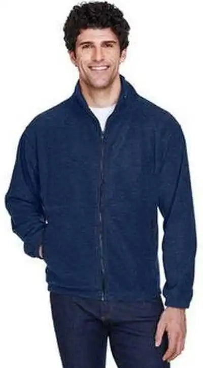 Ultraclub 8485 Men’s Iceberg Fleece Full-zip Jacket - Navy