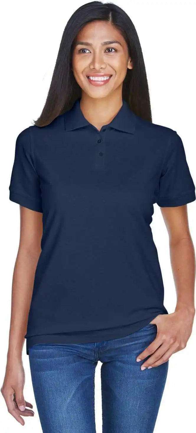 Ultraclub 8530 Ladies’ Pique Polo Navy