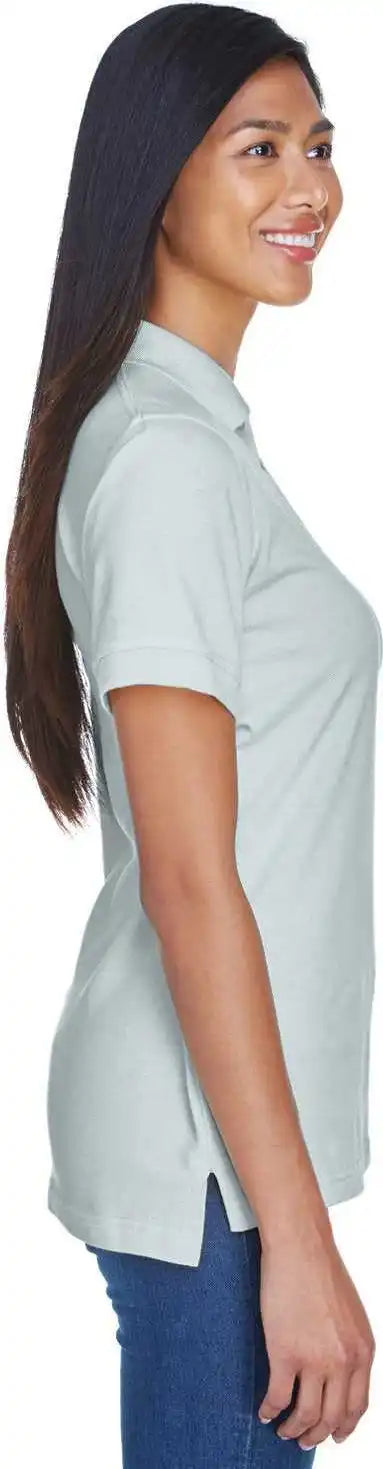 Ultraclub 8530 Ladies’ Pique Polo - Silver